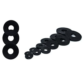 Nylon Black Penny Washers Plastic Repair Washer M3 M4 M6 M8 M10 M12 - Pack of 6 (M5 x 15mm)