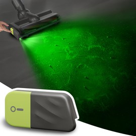Vacuum-Cleaner-Dust-Display-Light, Green Light Attachment Suitable for Dyson Shark Bissell, Reveal Dog Fur Cat Hair, Upgrade Accessories Universal LED Lamp, USB-C Rechargeable