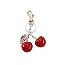 ChungLong0593 Cute Cherry Charms Keychain Y2K Fruit Key Ring for Women for Car Keys Holder Bag Purse-E