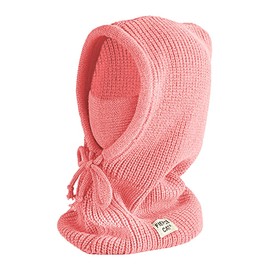 JFAN 2 in 1 Winter Hat Children's Knitted Hat Scarf Set Girls Boys Unisex Beanie Warm, pink