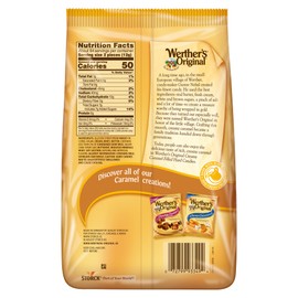WERTHERS' ORIGINAL | CREAMY CARAMEL FILLED | Individually Wrapped Hard Candies | 2 Pack 27 oz Bag