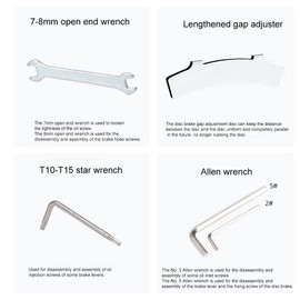 Mountain Hydraulic Disc Brake DOT Mineral Oil Bleed Kit, Mineral Oil Bleed Repair Tool Kit Hydraulic Disc Brake Bleed Repair Tools Kit for MTB Mountain