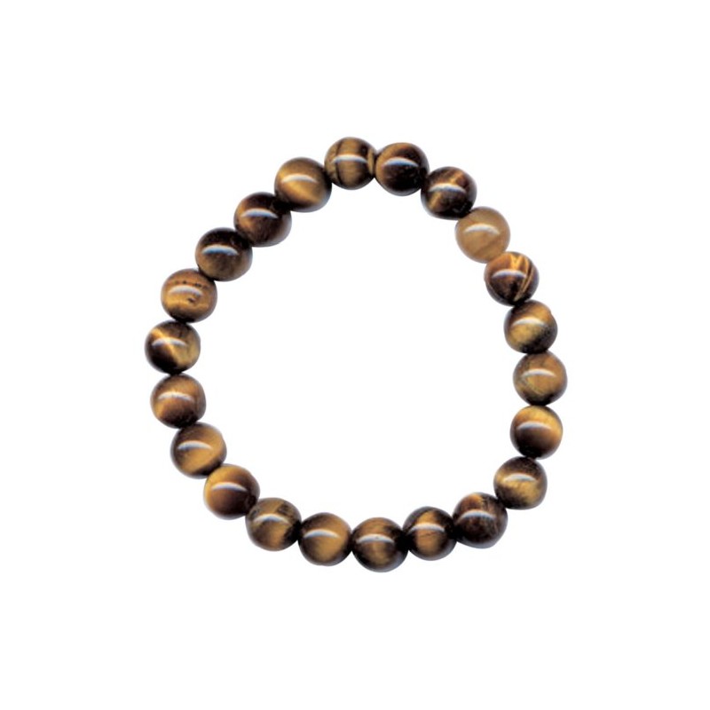 8mm Ball Beads Bracelet Tiger Eye JZB0103 27418