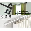 Adjustable Brackets for Curtain Rods - for 7/8 or 1