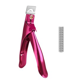 2 Pcs Sharp Blade Acrylic False Nail Clipper with Magnet Size Adjustment Function Professional High Precision Acrylic False Nail Clipper for Salon Home Nail Art Acrylic Nail Cutter for Nail Tips