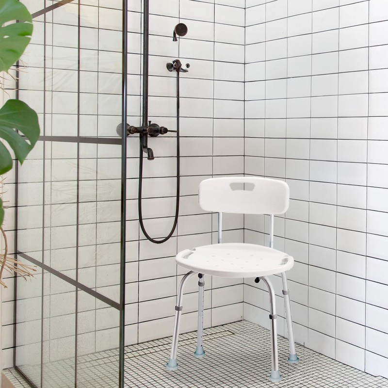 Carex Shower Chair With Back, Bath Chair and Shower Seat