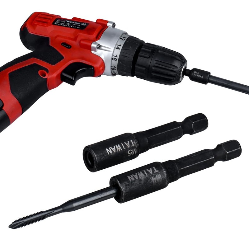 HaoTrade 8Pcs Hex Shank Tap Socket, Tap Socket Wrench Set,