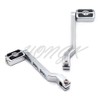 HONGK- Chrome Aluminum Heel/Toe Shift Levers with Skull Shifter Pegs