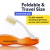 MOUTHWATCHERS Dr Plotkas Extra Soft Flossing Toothbrush, Folding Travel Toothbrush