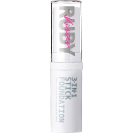 Ruby Kisses Base De Maquillaje En Barra 3 En 1 De Cobertura Total Natural. Fácil De Aplicar, Hidratante, Ligera Y De Larga Duración. Corrector Y Contorno En Barra Para Maquillaje Facial (Castaño).