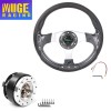 MUGE 13" Pane Racing Steering Wheel with Ball Quick Release