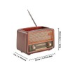 Funny live 4.7 Inches Retro Radio Shape Desktop Decoration Resin
