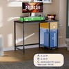 Pamray 39 Inch Computer Desk with Monitor Stand Small Home