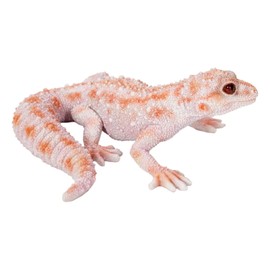 Uvia Leopard Lizard Yellow Pink Magnet 4.1 x 3.7 x 1.6 inches (10.5 x 9.5 x 4 cm) Doll Figurine Figurine Animal Garden Decoration Realistic Cute Reptile H21170