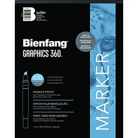 Bienfang Graphics 360 Marker Paper Pad, 11-Inch by 14-Inch, 100 Sheets