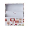 Creative Co-Op, Multicolor Holiday Printed Paper Recipe Box with Cards,
