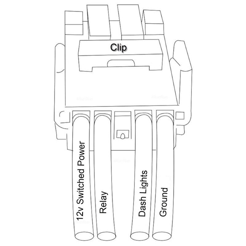 Raptor Light Switch for 3rd Gen Tacoma 2015+ Blue Push