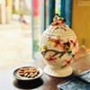 FORLONG Ceramic Food Storage Containers with Lids, 3D Hand-painted Magnolia