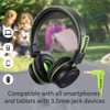 POWMEE M2 - Auriculares con cable para niños, plegables, ajustables,