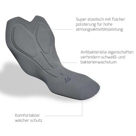 Wulibike Cycling Shorts Men's MTB Shorts Cycling Shorts Padded 2 in 1 Mountain Bike Shorts for Men with Padding Bicycle Cycling Shorts Zip Pockets, black