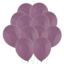 Fun Express Dusk Lavender Pastel Natural Colors 12" Latex Balloons - 12 Piece