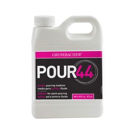 Grumbacher Pour44 Medium, Acrylic Pouring Medium, 16 oz. Bottle, 1 Each (445)