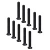 Pack of 50 M3 Countersunk Screws DIN 965 Black Galvanised