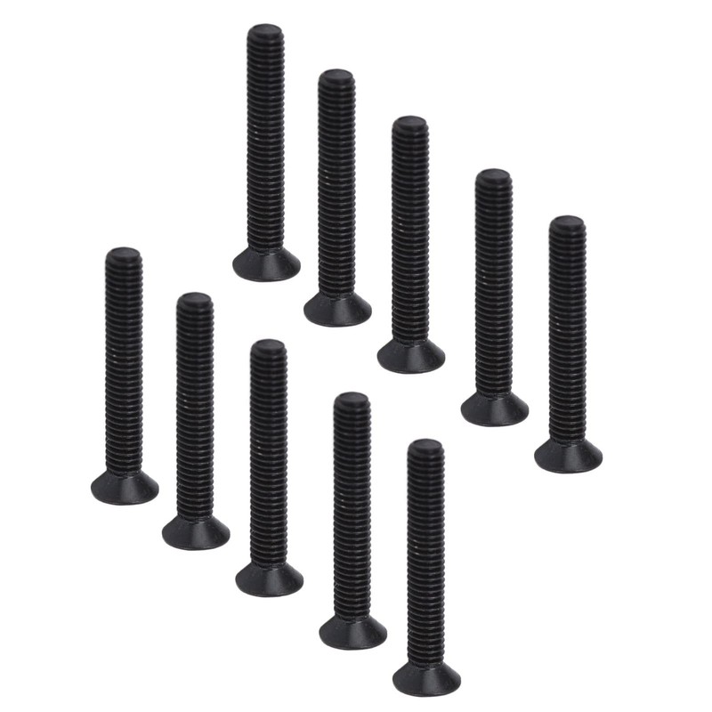Pack of 50 M3 Countersunk Screws DIN 965 Black Galvanised