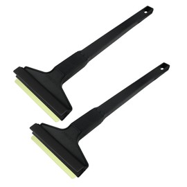 [ Pack of 2] - Ice Scraper Car Long Murska Windscreen Scraper Long Ice Scraper Brass Blade Ice Scraper 370 mm Car Scratches Winter Bus Van Transporter SUV (2 x L&P A055 Black - Limited Edition)