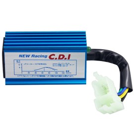 Amavoler 6 Pin AC CDI Ignition Coil Aluminum alloy Racing CDI Box Aftermarket Replacement Parts Fit for Motorcycle 125cc 150cc 200cc 250cc Pit Dirt Bike Scooter ATV - Blue.