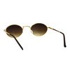 Unisex Classic Design Sunglasses Oval Metal Frame Spring Hinge UV400