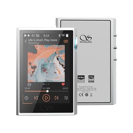SHANLING M1 Plus M1Plus Protable Music Player MP3 ES9069Q DAC Dual SGM8262 Amplifier PCM768 DSD512 Bluetooth 5.2 LDAC WiFi DLNA Airplay Silver