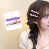 Namami Hair Pin, 2-Piece Set, Wavy Shape, Korean Style, Fashionable,
