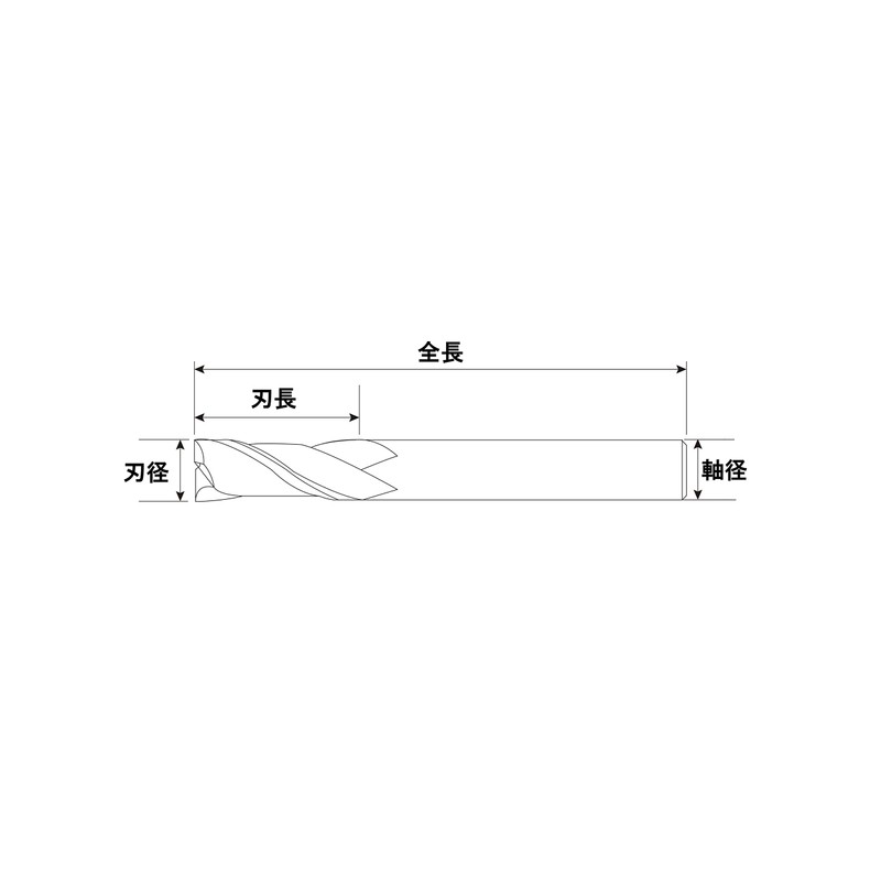 Tommy Global TG1006 Tungsten Carbide Square End Mill, Blade Diameter
