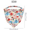 Paquete de 15 bandanas florales sólidas y coloridas con diadema