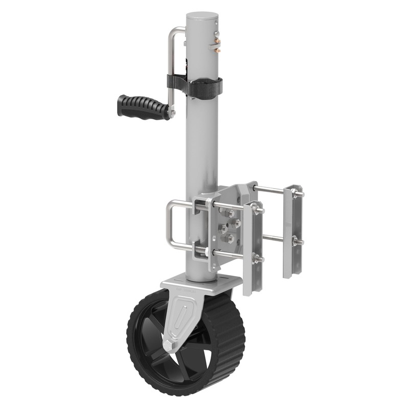 TOWKING 8-inch Wheel Trailer Jack, 13" Vertical Movement, 2000 lbs,