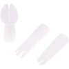 3Pcs White Set Whip Cream Dispenser Head Whipped Nozzle Mounting
