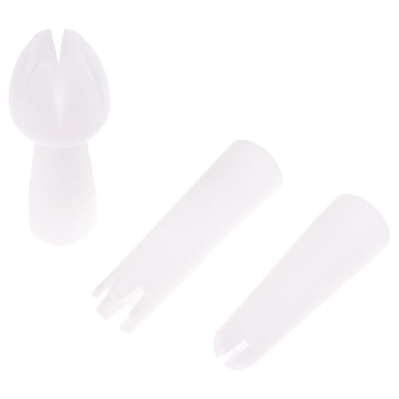 3Pcs White Set Whip Cream Dispenser Head Whipped Nozzle Mounting