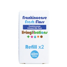 Living Libations Frankincense Fresh Floss, 2 refill rolls