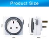 AHDXKUE Mechanical Timer Socket Switch Plug-in Timer Controller, 24 Hour