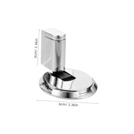 OHPHCALL Door Stop Doorstopper Doorstop Security Door Blocker Door Wedge Stopper Security Door Hinge Stoppers Door Wedge Protector Doorstops for Inside Door Doors Stoppers Zinc Alloy Silver