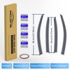 ACLONG Smoke Rain Guards Fit for Honda Accord 2013-2017 Tape-On