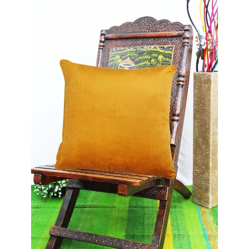 Seechoo Velvet Cushion Covers, Set of 2, 45cm x 45cm,