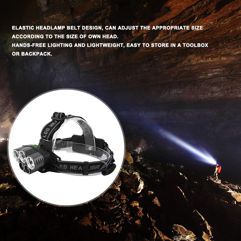 USB Charging T6 Headlamp Waterproof Head Light Lamp Torches Flashlight