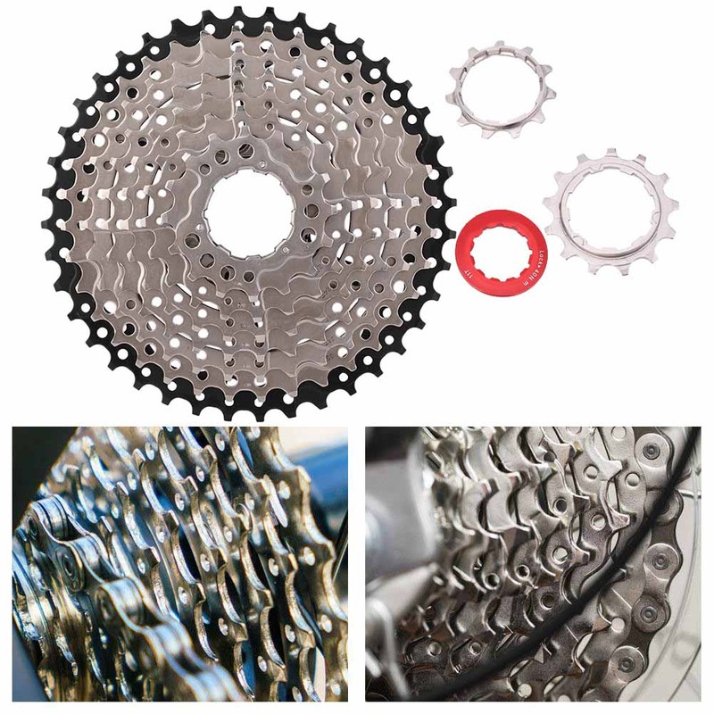 Road Bike Freewheel Cassette Sprocket 9 Speed 11-40T Bicycle Replacement
