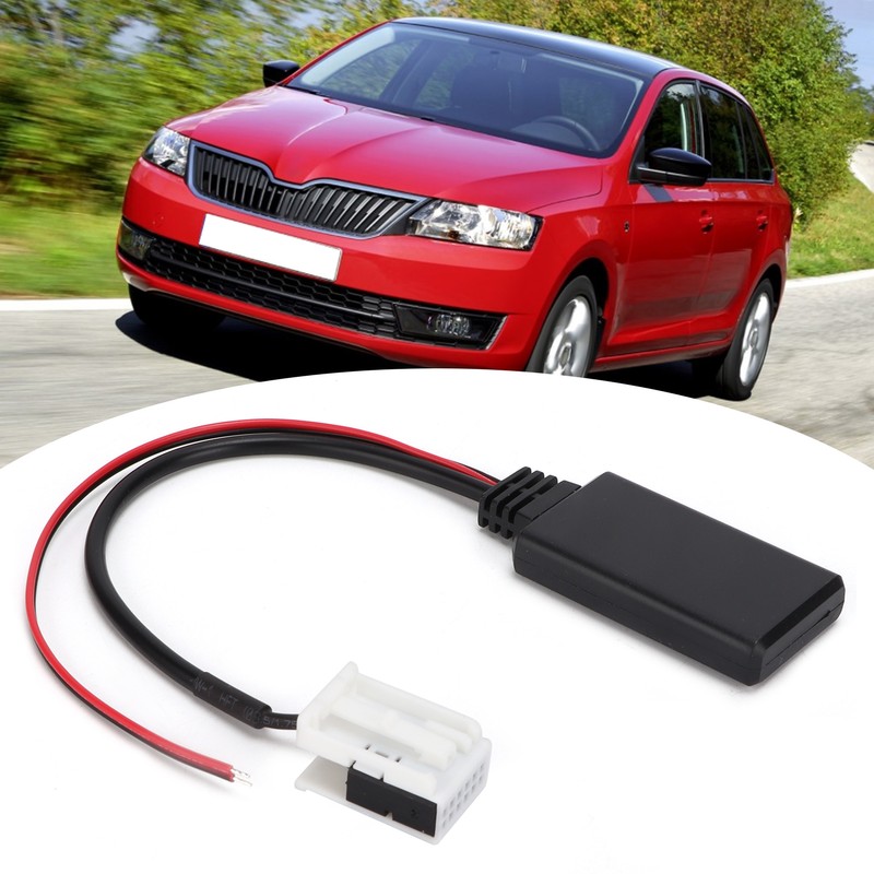 Car Bluetooth Module 12V AUX-IN Cable Wireless Audio Adapter Replacement