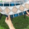 VOUNOT Round Tablecloth Covers Elastic Outdoor Picnic Waterproof Table Cover