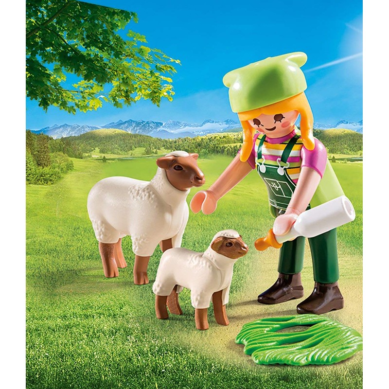 Playmobil 9356 Special Plus Farmer with Sheep, Fun Imaginative Role-Play,