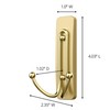 Command™ Large Satin Brass Wire Hook