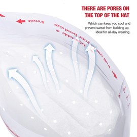 CLISPEED Paper Chef Hat, Pack of 20 Disposable Chef's Hats, White, Adjustable Catering Hats, Chef Hats, Elastic Bakers Hats for Men, Women, Kitchen, Restaurant, Cooking